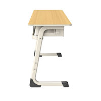Banc d'école en bois, mobilier scolaire, table à double siège, ensemble table et chaise pour la salle de classe pour les élèves