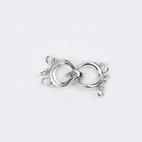 Bijoux en argent sterling 925, collier et bracelet, bricolage, serrure à réaliser soi-même, fermoir à 3 brins