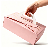 Emballage pour desserts, impression UV, impression de logo personnalisée, boîte cadeau pliante en carton, boîte à pâtisserie, boîte à pizza, écologique, recyclable