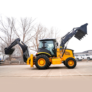 Nouveau <span class=keywords><strong>tracteur</strong></span> excavateur pelleteuse avant compact 4x4 à <span class=keywords><strong>petit</strong></span> chargement avec chargeur sur pneus bon marché à vendre - Product Image 2