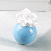 Diffuseur d'huiles essentielles en céramique parfumée en forme de fleur de porcelaine, pierre aromatique, désodorisant d'ambiance pour la maison
