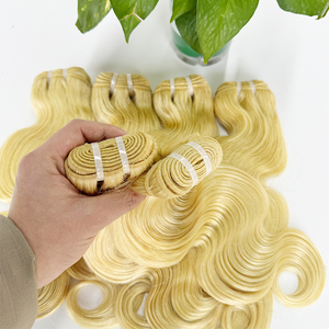 Extensions de cheveux humains ondulés Premium 613 pour la coloration, le coiffage et les commandes personnalisées - Product Image 4