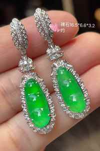 โรงงาน SGARIT จี้หยกธรรมชาติ สร้อยคอทองคำ 18k เพชรแท้ 16.9*14.6*7.2 มม. เครื่องประดับหยกหรูหรา - Product Image 3