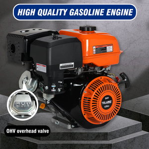 OHV monocilindrico 190F motore a benzina 14HP 420cc raffreddato ad aria 4 Stroker a basso rumore stabile funzionamento per Cutterbar Genset - Product Image 2
