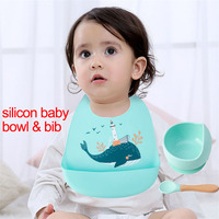Humor bear — masque de mélange repliable en silicone pour bébé, vaisselle, contenant divers motifs