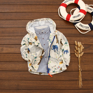 Bulk Wholesale Kids Clothing Custom Bomber <b>Coaches</b> Jackets Casual Waterproof Reversible Autumn Zipper Hooded Made in China - Product Image 3
