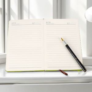 Nouveau carnet/agenda 2026 personnalisable en cuir rigide A5, A6, A4, sans transfert d'encre, reliure thermique, tailles personnalisables pour étudiants - Product Image 3