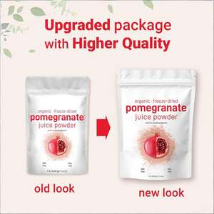 Jugo de Granada Liofilizado Orgánico en Polvo, Rico en Antioxidantes <span class=keywords><strong>para</strong></span> el Apoyo Inmunológico Diario y Potenciador de Smoothies - Product Image 4
