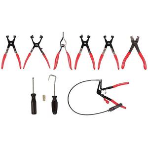 CLAUTOOL haute qualité 9 pièces outils de réparation de <span class=keywords><strong>voiture</strong></span> Automobiles Flexible collier de serrage pinces <span class=keywords><strong>pince</strong></span> tuyau outils pinces - Product Image 2