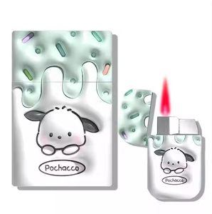2025 Hot Bán Kinh doanh Quà Tặng Hello Kitty kuromi Torch thuốc lá trường hợp nhẹ hơn chất lượng cao bơm lại - Product Image 2