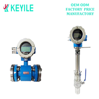 Débitmètre magnétique pour eaux usées Atech Insertion-style Emag Débitmètre électromagnétique enfichable alimenté par batterie