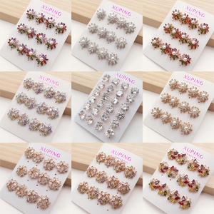 ชุดเครื่องประดับอัญมณี251127 Xuping ชุดตุ้มหูหินหลากสีและดีไซน์เป็นชุดสะสมเครื่องประดับแฟชั่นสำหรับผู้หญิง - Product Image 5