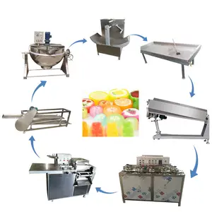 Línea de producción de dulces, máquina para hacer dulces, piruleta, precio barato, alta calidad