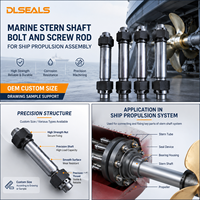 Marine Stern Shaft Bolt and Screw Rod for Ship Propulsion Assembly OEM Custom Size Drawing Sample Support