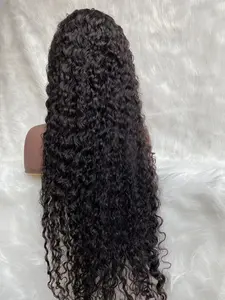 Wholesale Best-selling Cuticle Aligned Super Wave 10 Inch Virgin Human Hair Transparent Lace Frontal Curly Wigs
