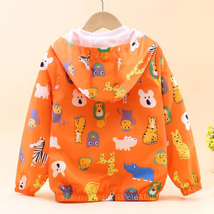 Nouvelle arrivée, manteau à imprimé animal pour garçons en bas âge, veste légère à capuche pour enfants, vêtements d'extérieur décontractés pour bébés, printemps, 3-9 ans - Product Image 5