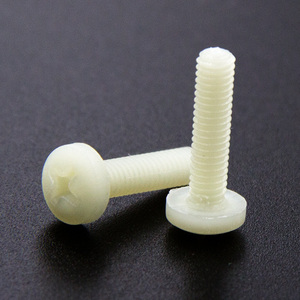 M4 * 16 Nylon Chéo Đầu tròn vít PA66 + 50% sợi thủy tinh nhựa Pan đầu vít máy - Product Image 1