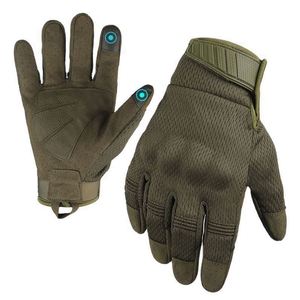<b>Touch</b> Screen Impact <b>Gloves</b> Leather Summer Cycling SKI Non-slip Breathable Tactical Motorcycle Racing Climbing <b>Gloves</b> - Product Image 2