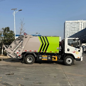 Camion à ordures compacteur FAW utilisé pour le transport des déchets ménagers urbains - Product Image 5