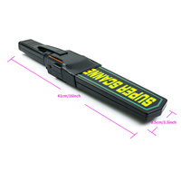 Détecteur de métaux portable HAWKEYE MD-3003B1 pour la détection sûre des métaux, scanner portable de 30 pouces, haute sensibilité, étanche IP67, noir 1