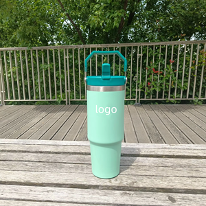 Gobelet Isotherme en Acier Inoxydable 30 oz IceFlow Pour <span class=keywords><strong>Stanley</strong></span>, Bouteille d'Eau Isolée Sous Vide Avec Couvercle à Paille Rabattable, Anti-Fuite, Pour Bureau et Voiture - Product Image 6