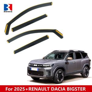 Déflecteurs de vent pour vitres de voiture (visières de fenêtre) pour RENAULT Dacia Bigster 2025 et modèles ultérieurs – Installation intégrée - Product Image 2