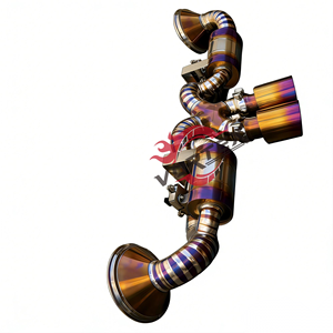 Sistema de Escape Catback Vortex Titanium Valvetronic para Porsche 992 GT3 4.0L 2022-2025 con Control Remoto, Acabado Azul Quemado, 1.2mm - Product Image 4