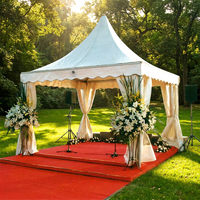 Gazebo en aluminium imperméable à toit haut | Tente Pagode | Mariage en plein air | Exposition | Festival | Tente de réception pour événements de jardin