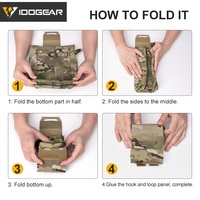 IDOGEAR pliant Mini Molle Camo cordon Mag pochette tactique pochette de décharge pour la récupération de chasse en plein air