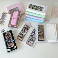 Penyangga Kartu Kredit Empat Kotak PVC Silver Life Fashion Custom Kpop 4 Cut Photocard Film 1P 2x6 Collect Book Photo Strip Album