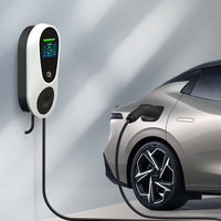 Nuevo Cargador de Pared para Vehículos Eléctricos de 7kW con Control por Aplicación Inteligente y Función de Temporizador, 2 Años de Garantía para Instalación en Garajes Residenciales, OCPP
