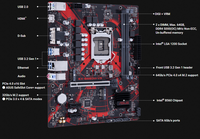 Harga Bagus untuk Intel ASUS B560M-V5 Intel B560 Gaming Desktop Dual DDR4 RAM Memory Channel Generasi ke-10/11 dengan Port VGA DVI