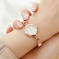 Ensemble de 4 pièces de montres et bijoux pour femmes LP49, bagues, boucles d'oreilles, colliers, montres pour femmes de luxe en édition limitée, quartz, bracelet en alliage