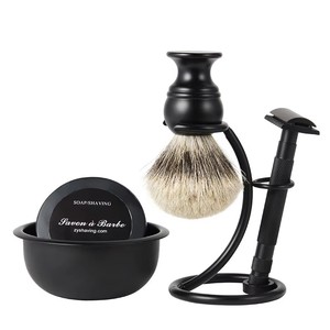 Brocha de Afeitar para Hombre FYD, Brocha de Afeitar de <span class=keywords><strong>Pelo</strong></span> de Tejón Negro, Juego de Brochas de Afeitar para Hombre a Precio de Mayoreo - Product Image 5