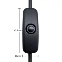 Câble d'extension USB-C mâle vers femelle avec interrupteur à bouton-poussoir