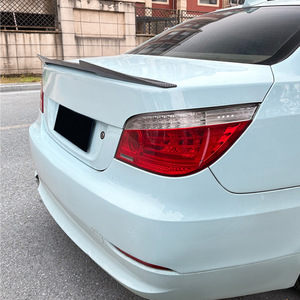 Bmw Rear Trunk Spoiler Blade Style Piano Black Carbon Fiber Texture Abs For 5 Series E60 2004 2010 - Product Image 1