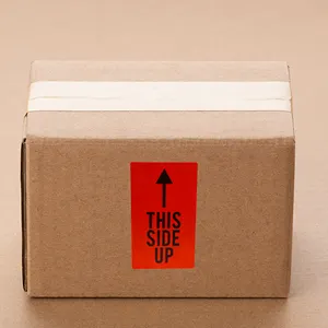 Hybsk 3 بوصة 5 بوصة هذا الجانب ملصقات تحذير للشحن والتعبئة-ملصق x لكل لفة - Product Image 5