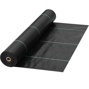 Toile de paillage robuste en tissu tissé anti-UV noir de qualité supérieure pour l'agriculture - Product Image 1