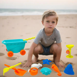 뜨거운 판매 여름 카트 비치 장난감 세트 10pcs 어린이 성인용 해변 모래 장난감 - Product Image 5