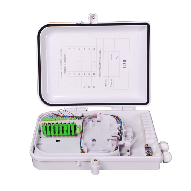 Softel 16 Core Termination Point Junction Splitter Box IP65 Waterproof FTTH Fiber Optic Terminal Box