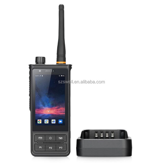 IP68 3.5inch Android Walkie Talkie Commercial DMR 4W Digital Two-way Radio for Construction Clear Audio Transmission PDA