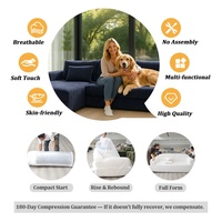 Kombinierbares rahmenloses Flachpack-Sofa, komprimierte Verpackung, Versandkosten sparend, ausziehbares Schlafsofa für das Wohnzimmer