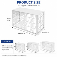 JH-Mech Écrans d'intimité personnalisés 43,3 x 31,5 pouces, structure fermée, clôture décorative en aluminium pour climatiseur split