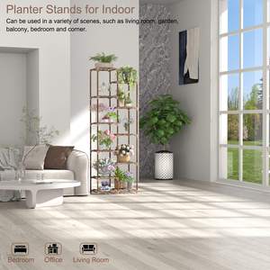 Estante para plantas, estante <span class=keywords><strong>de</strong></span> <span class=keywords><strong>madera</strong></span> para flores, múltiples estantes para macetas, 11 niveles, estantes <span class=keywords><strong>de</strong></span> exhibición <span class=keywords><strong>de</strong></span> jardín <span class=keywords><strong>de</strong></span> <span class=keywords><strong>madera</strong></span>, soporte para maceta, <span class=keywords><strong>escalera</strong></span> para sala <span class=keywords><strong>de</strong></span> estar - Product Image 2