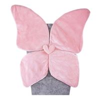 Moda Rosa terciopelo mariposa Hada ala rendimiento alas de Ángel para niños