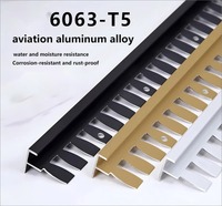 Profilé métallique flexible en forme de F pour les bords des carreaux et des sols courbes - Moulure de transition pour sols