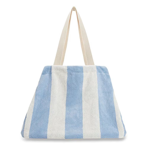 <span class=keywords><strong>Sac</strong></span> à bandoulière de voyage pour femmes avec logo personnalisé <span class=keywords><strong>sac</strong></span> fourre-tout en tissu éponge <span class=keywords><strong>sac</strong></span> de <span class=keywords><strong>plage</strong></span> en coton - Product Image 4