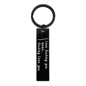 سلسلة مفاتيح محفورة بالليزر من الفولاذ المقاوم للصدأ شخصية من الشركة المصنعة في الصين ، قلادة حقيبة مخصصة - Product Image 6