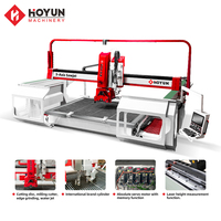Máquina de Corte de Piedra CNC de 5 Ejes Tipo Sawjet Hoyun para Encimeras de Cocina de Mármol, Granito y Cuarzo