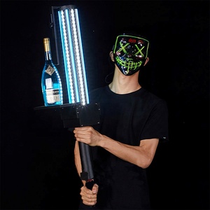 <span class=keywords><strong>Support</strong></span> de <span class=keywords><strong>bouteille</strong></span> de vin LED RGB tout-en-un en métal, portable et durable, avec canon à confettis électronique <span class=keywords><strong>pour</strong></span> scène, fêtes et bars - Product Image 3